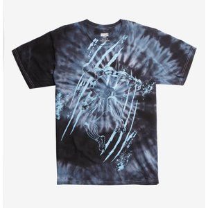 Black Panther tie dye blue/black short sleeve t-shirt  EUC